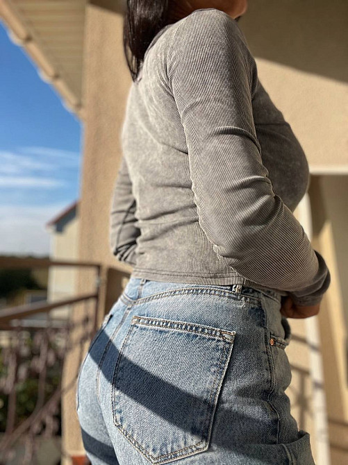 Реглан женский A-N 2747 в рубчик вареный лонгслив one size, серый, one size Киев - изображение 11