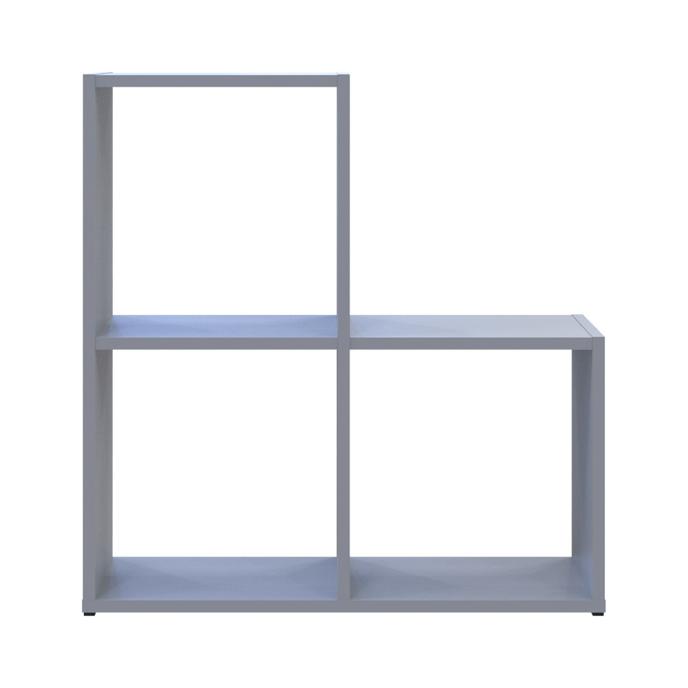 Стелаж Doros Степ 2х2 Сірий відкритий 69х28.8х71.4 DRS-011773 (41516177) Львів - фото 4