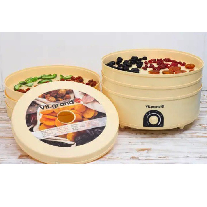 Сушарка дегідратор для харчових продуктів VILGRAND VDF520-20 520 Вт 20 Л, Сушарка для грибів та ягід DR-95 Львів - фото 2