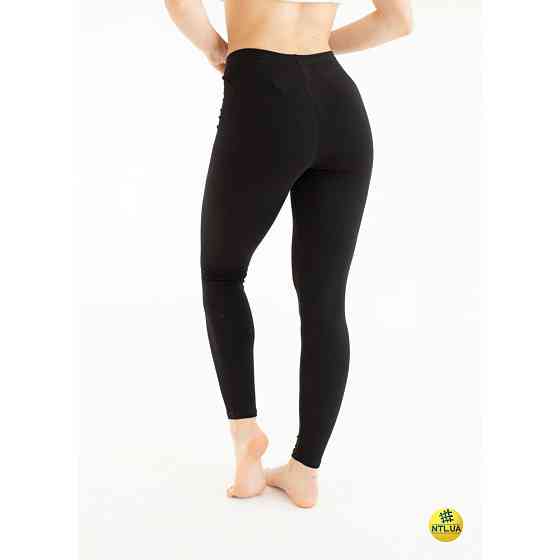 Лосини жіночі з бавовни Наталюкс 47-2507 XS, S, M, L, XL, XXL, Чорний Київ