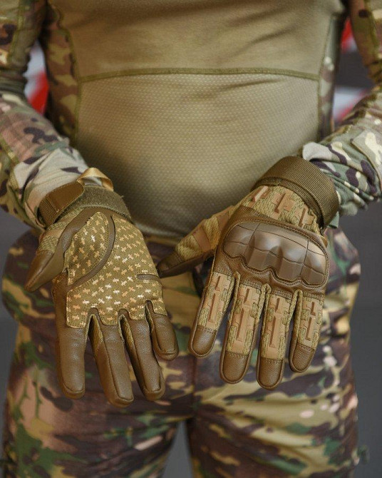 Тактичні рукавиці ALIGATOR койот ВТ0595 Одеса - фото 7