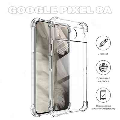 Чехол для мобильного телефона BeCover Anti-Shock Google Pixel 8a Clear (711664) Вінниця