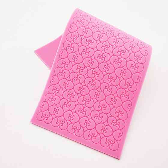 Молд силиконовый Кружево 65 на 155 мм розовый Киев