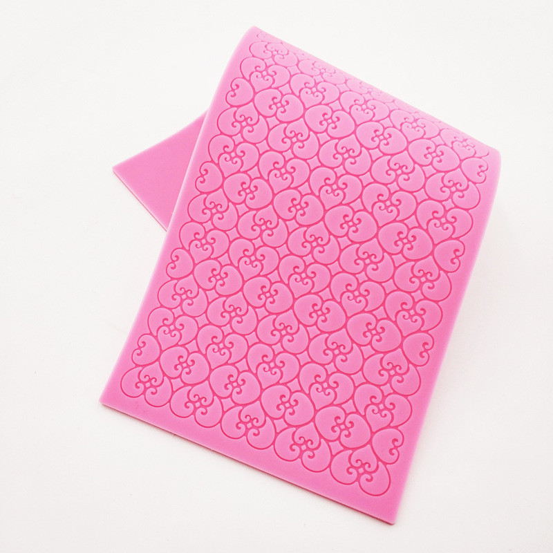 Молд силіконовий Мереживо 65 на 155 мм рожевий Київ - фото 4