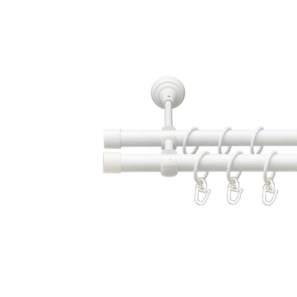 Карниз Orvit Заглушка металевий дворядний відкритий гладка труба кільце металеве Арктіс 19\19 мм 200 см Львов - изображение 1