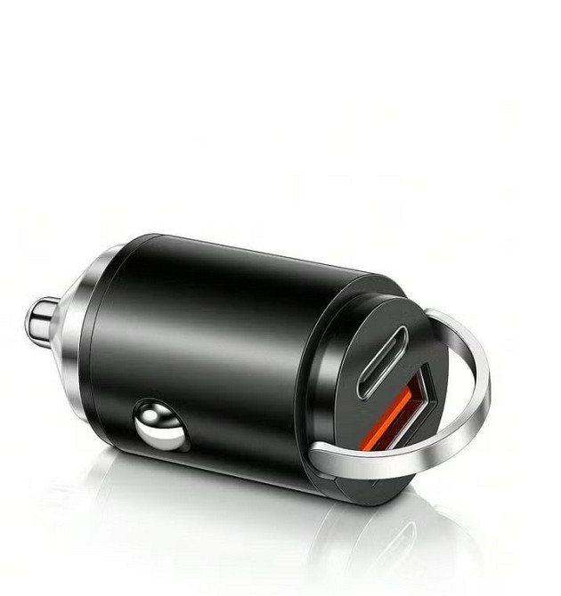 Компактний автомобільний зарядний пристрій/штекер в прикурювач USB-A/TYPE-C QC 3.0 100W 12/24V Харків - фото 7