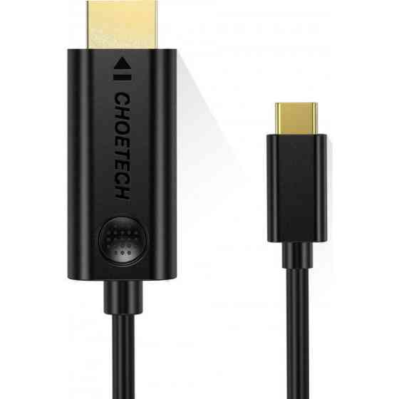 Кабель USB 3.1 Type-C M - HDMI M, 3.0m Thunderbolt 3 чорний Choetech (XCH-0030) Київ