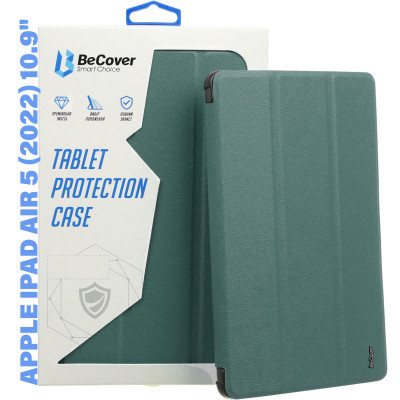Чехол для планшета BeCover Smart Case Apple iPad Air 5 (2022) 10.9" Dark Green (710772) Винница - изображение 1