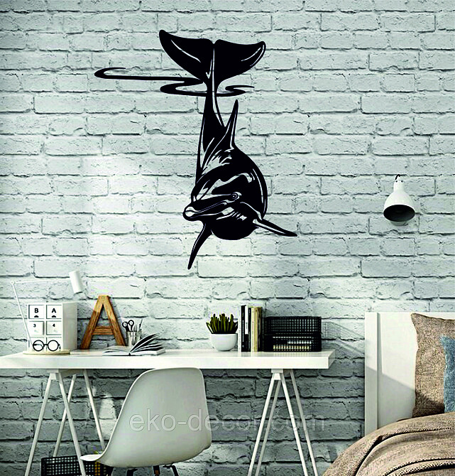 Декоративное настенное Панно «Дельфин» Декор на стену Киев - изображение 4