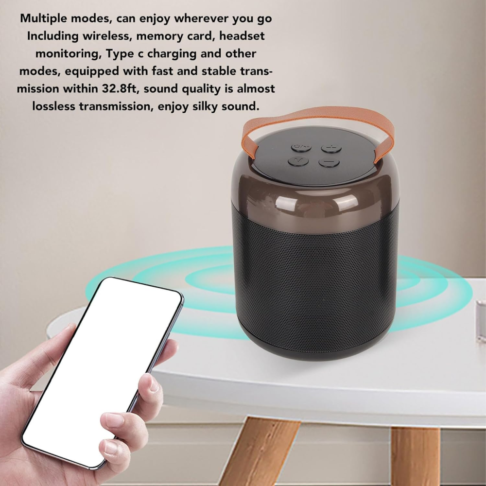 Караоке-машина Y2 Bluetooth 5.3 с 2 микрофонами, портативная колонка с RGB-подсветкой, аккумуляторная, чёрная Киев - изображение 7