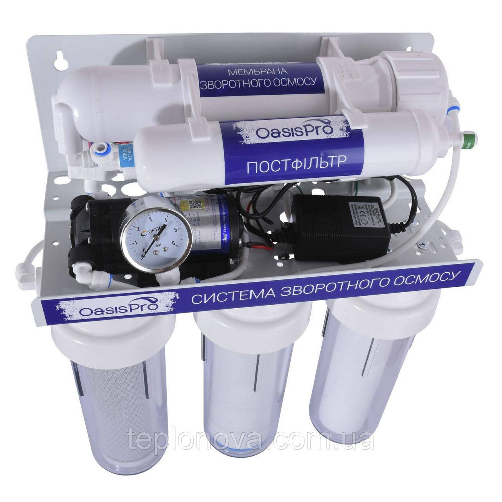 Система обратного осмоса OasisPro, насос + ПЛАСТ. бак, BSL03-RO-75 Черновцы - изображение 6