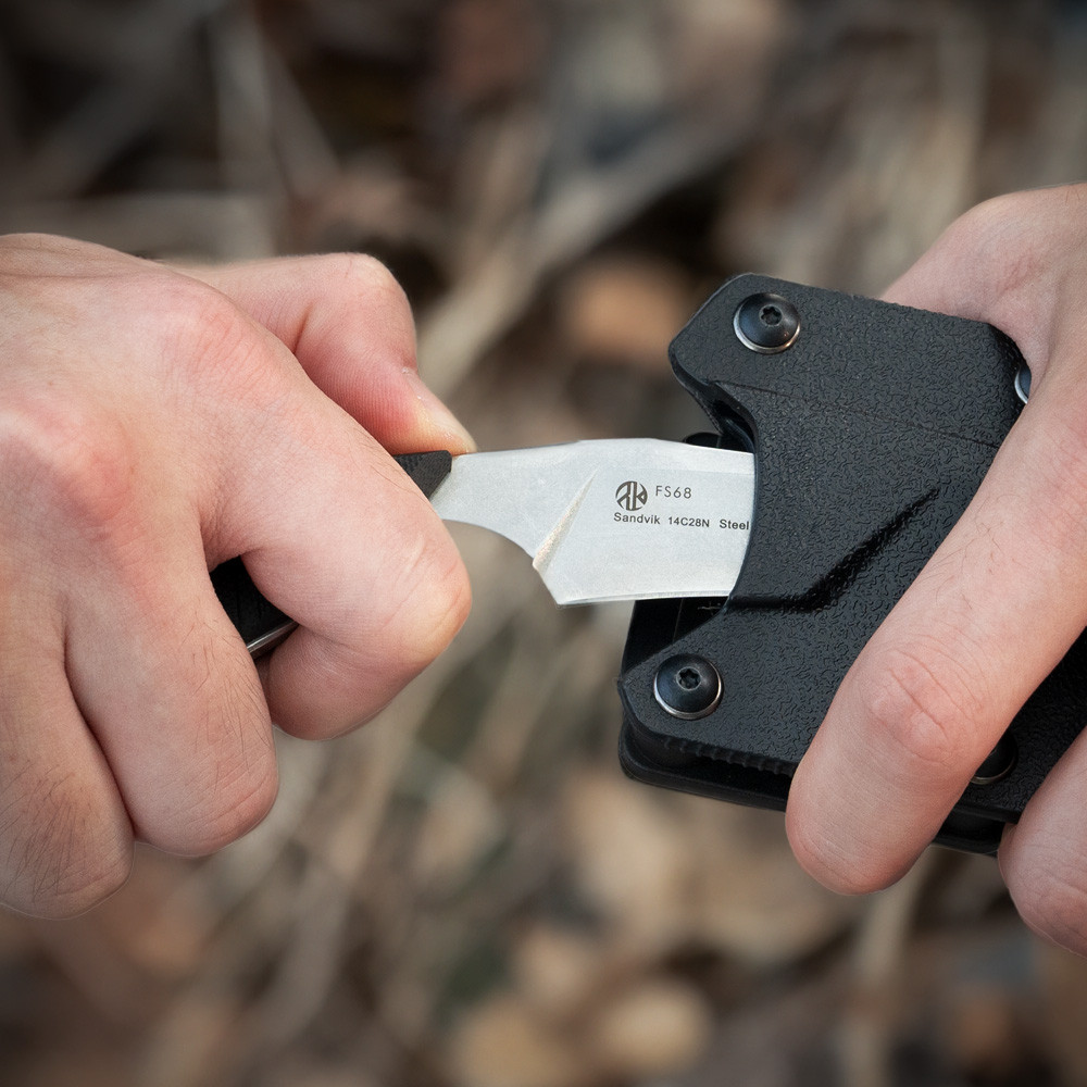 Ніж фіксований туристичний Ruike FS68, (8.6 см) 14C28N / G10 чорний Київ - фото 18