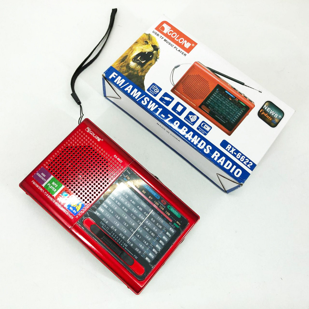 Радіо приймач з вбудованим акумулятор з хорошим прийомом для дачі MP3 USB Golon RX-6622, MT-179 Радіо приймач Київ - фото 9