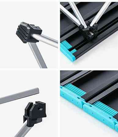 Розкладний туристичний стіл Naturehike NH19Z008-Z алюміній (Сірий) розмір L Вінниця