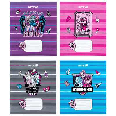 Тетрадь Kite Monster High, 12 листов, косая линия (MH25-235) Винница - изображение 1