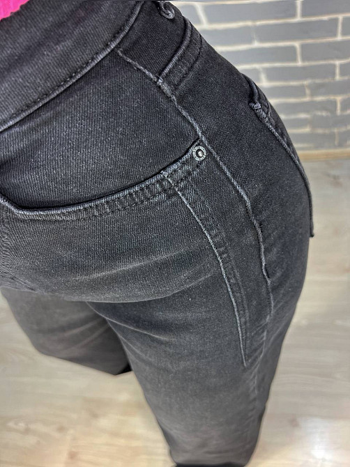 Джинсы женские Its Basic 2506 палаццо выточки на бедрах стрейчевые черные, черный, 34, 34, 68 см, 100 см Киев - изображение 4