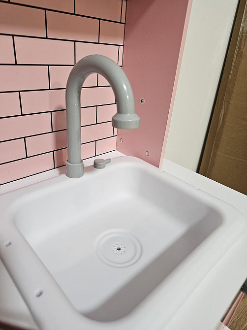 Дитяча дерев'яна ігрова кухня AVKO Модена Pink звукові та світлові ефекти Київ - фото 5