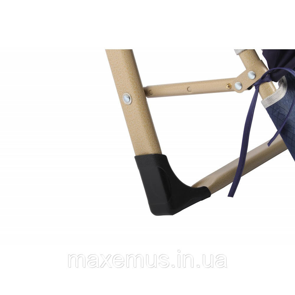 Раскладное кресло шезлонг туристический Bonro 178 см Садовый лежак пляжный шезлонг + подушка синий Мостиська - фото 4