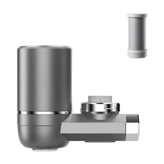 Фільтр-насадка на кран для проточної води на кухню або ванну для очищення з універсальними насадками Кам'янець-Подільський