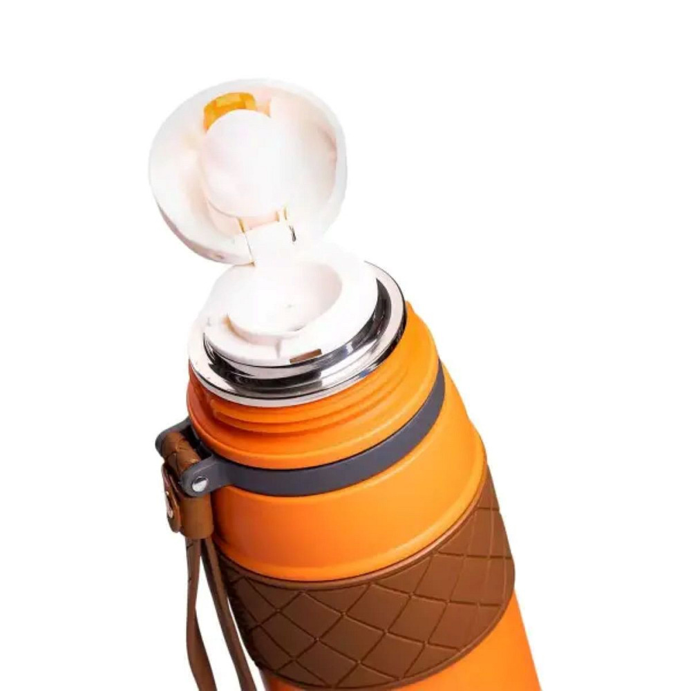 Термос із нержавіючої сталі 700 мл помаранчевий HP-14-7O Коломия - фото 4