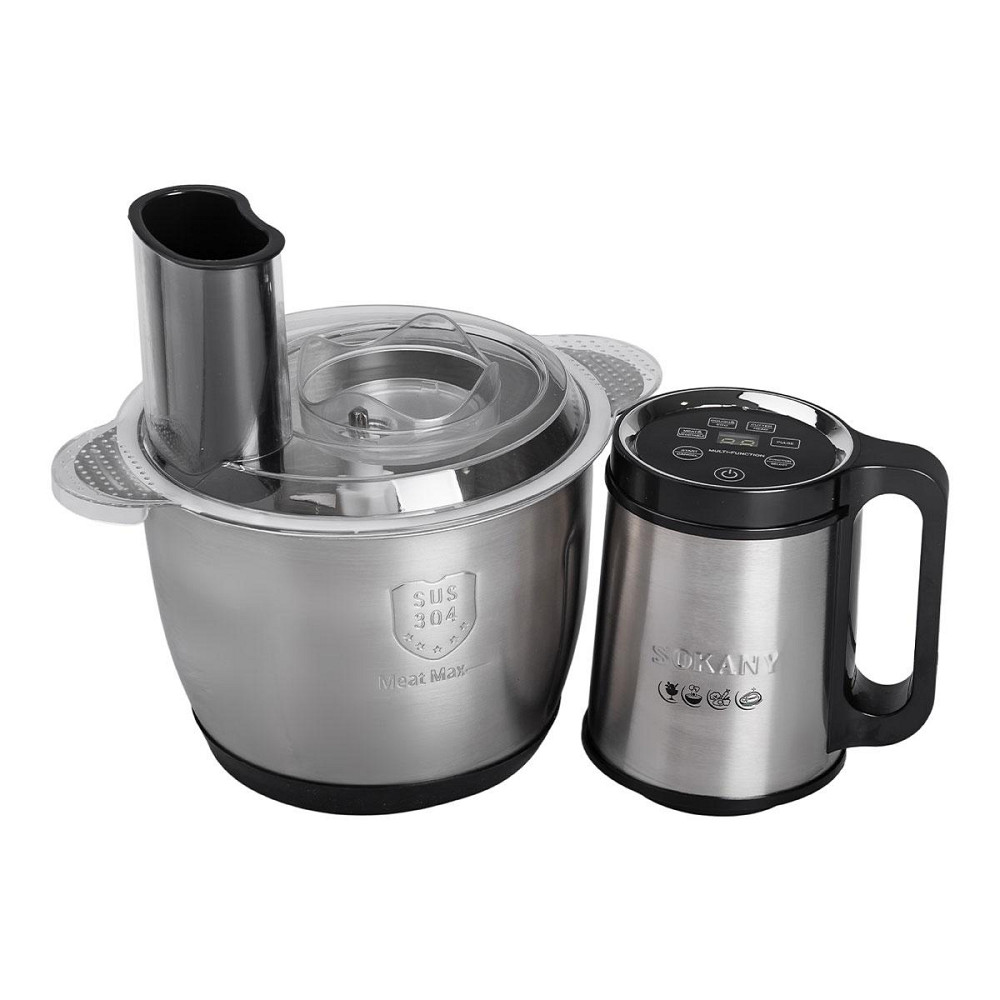 Чопер подрібнювач 600 Вт 6 лез з чашею на 2,5 літра м'ясорубка Sokany SK-06035 Київ - фото 5