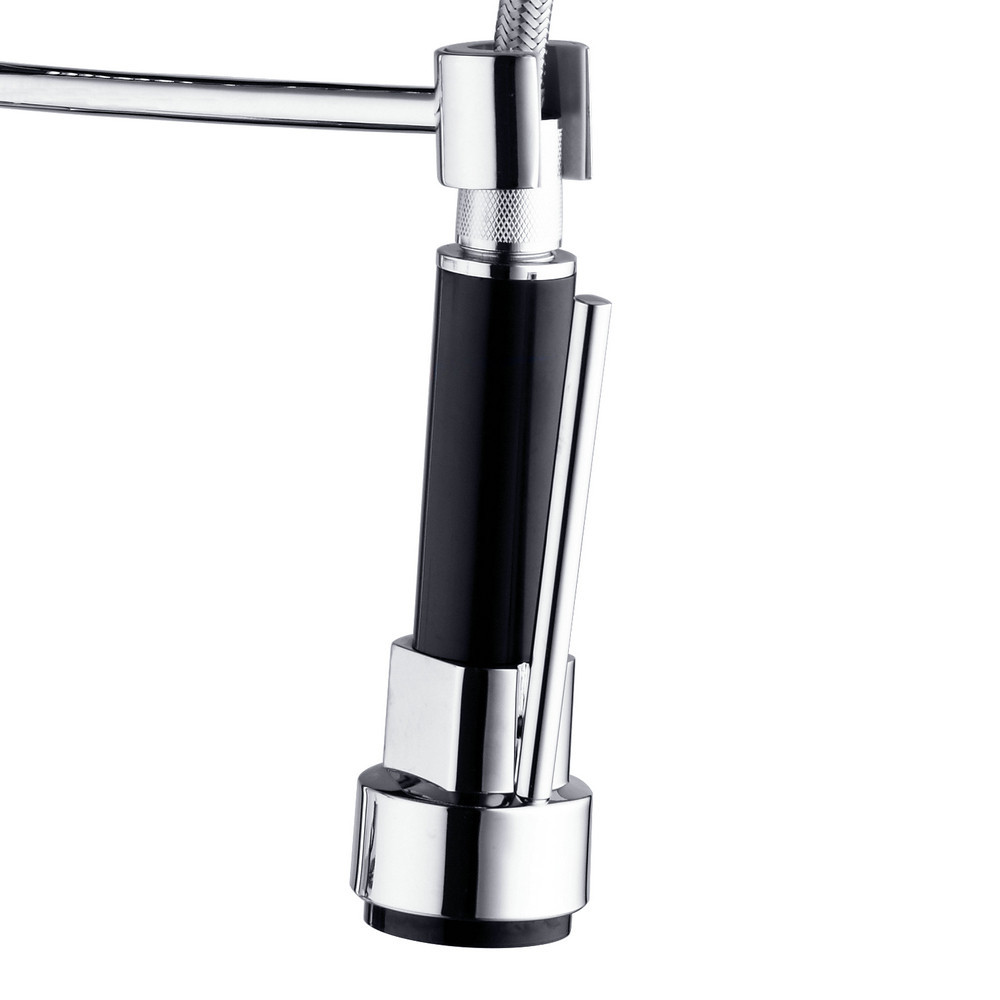 Змішувач для раковини висувний злив кран два режими води WanFan Хромований Кам'янець-Подільський - фото 4