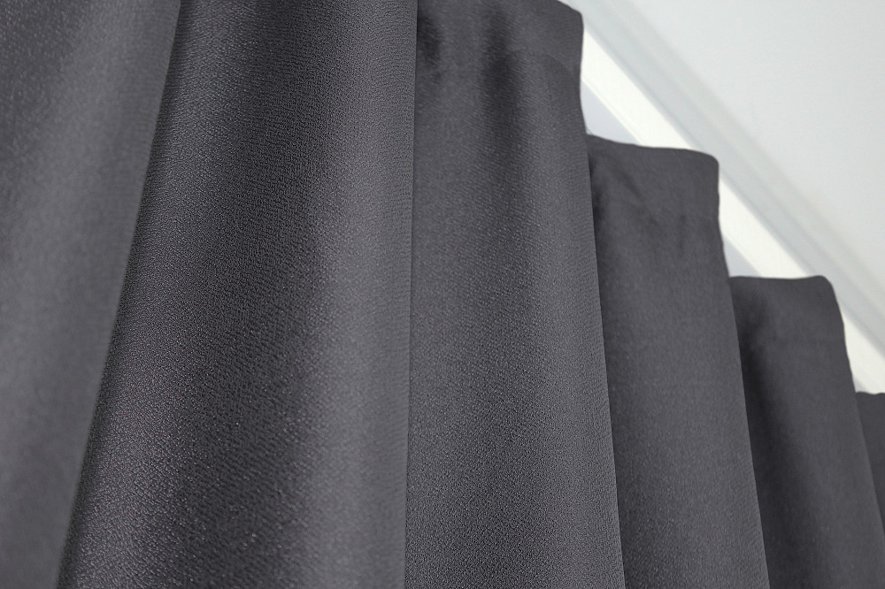 Комплект готовых штор VR-Textil Лен ANZIO № 1305ш Темно-серый с серебристым 145х290 см 2 шт (33-0158) Киев - изображение 6