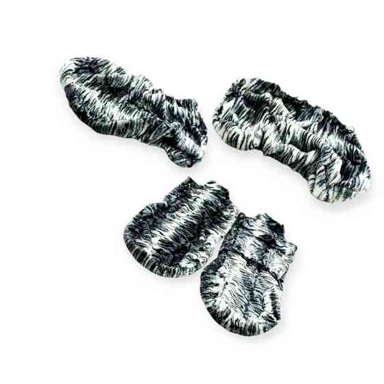 Чохли універс. "хутряні" чорно-білий кролик №15 салону Мукачево