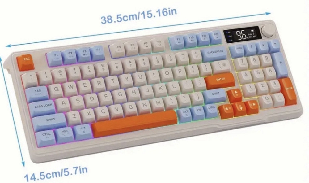 Мембранна клавиатура | клавиатура тихая | FREEWOLF | 96key Харків - фото 5