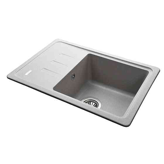 Гранітна мийка Globus Lux MONO сірий камiнь 620x435мм-А0005 Київ