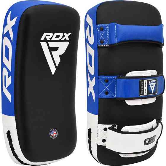 Пади для тайського боксу RDX T1 Curved Thai Kick Pad Blue (1 шт.) Кам'янське