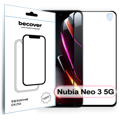 Скло захисне BeCover Nubia Neo 3 5G Black (713883) Вінниця - фото 1