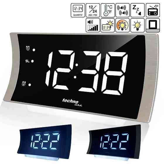 Часы настольные с радио Technoline WT494 Silver (WT494) Киев