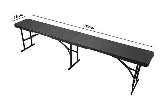 Лавка складна Time Eco ТЕ-1846, графіт, 1,8 м Київ