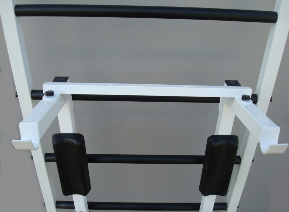 Шведская стенка детская Champion White с навесным набором для детей и взрослых до 120 кг с турником брусьями Каменское - изображение 9