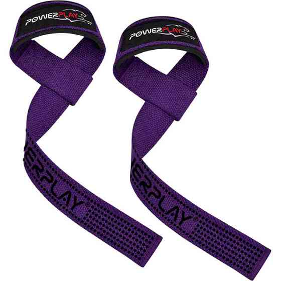 Лямки для тяги PowerPlay 7064 Lifting Gym Straps Фіолетові Кам'янське