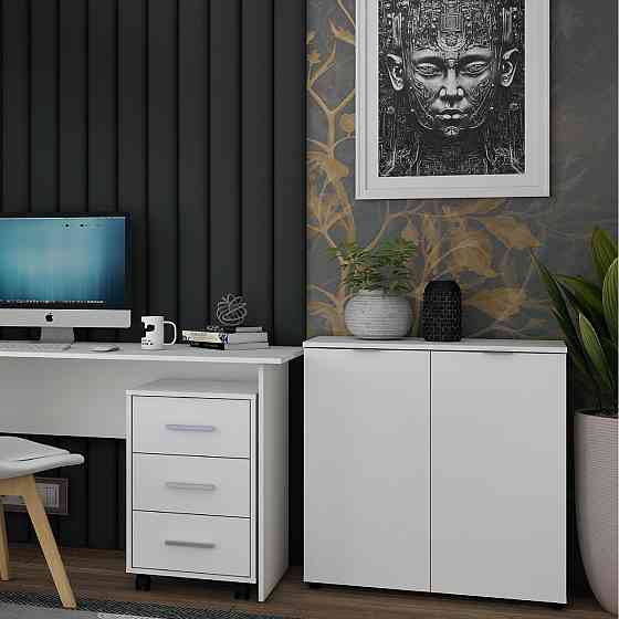 Комод у вітальню Doros Рон 3 80х38х81 см Білий (DRS-011296) Львів