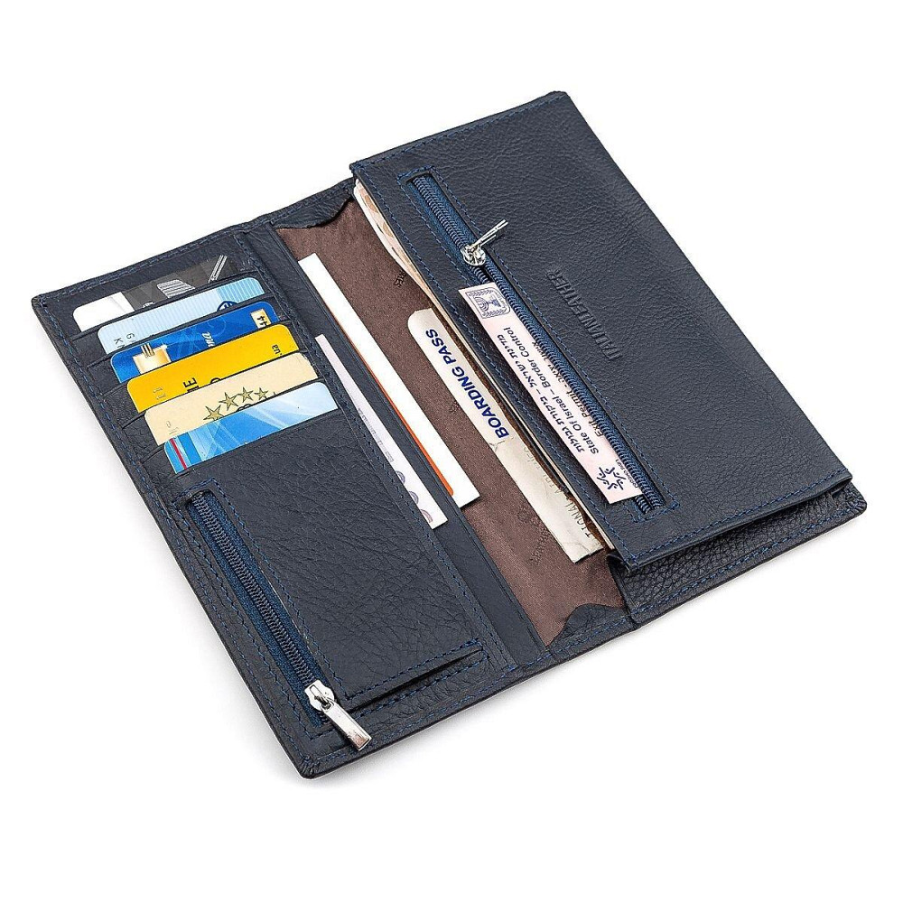 Чоловічий купюрник ST Leather 18370 (ST148) дуже зручний Синій Київ - фото 5