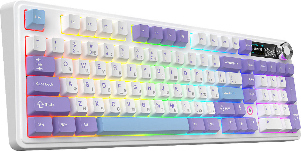 Клавіатура бездротова Ajazz AK980 V2 Maillard Switch White (AK980-V2-M-PWB) ( 21158 ) Харьков - изображение 19