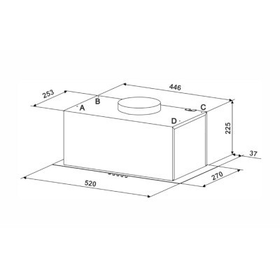 Витяжка кухонна Eleyus UNIA 1200 LED 52 WH Вінниця - фото 7