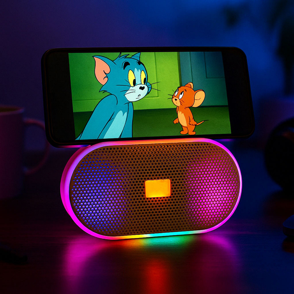 Портативна Bluetooth колонка з підсвічуванням,SPS L 003,Сіра SBR Київ - фото 2