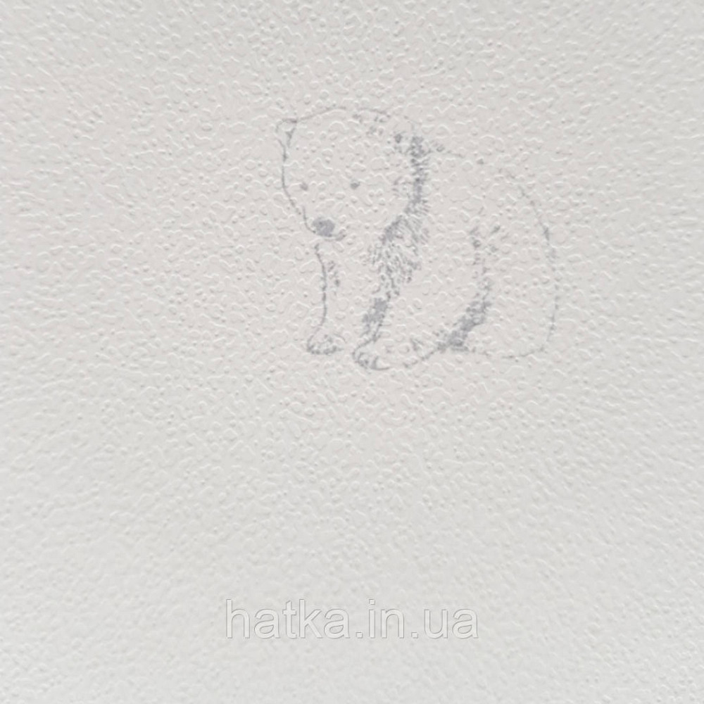 Шпалери флізелінові дитячі Lutece Tartine et Chocolat біла основа сірі мишки їжачки баранці зайчики Київ - фото 1