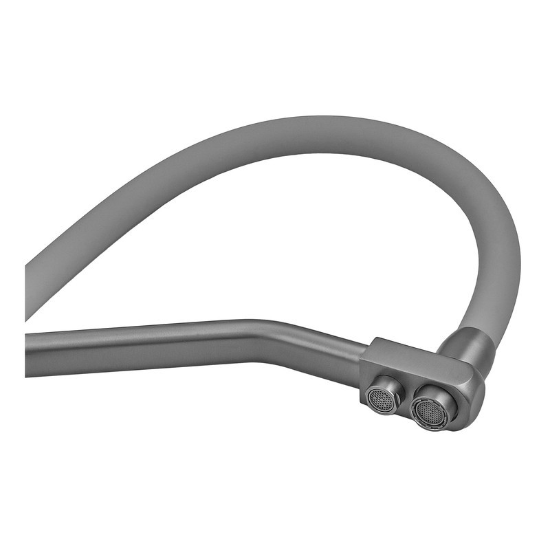 Кухонный смеситель Zerix FUL-021 с силиконовым изливом Graphite Refl.Gray из нержавеющей стали SUS304 с подводом питьевой воды Харьков - изображение 10
