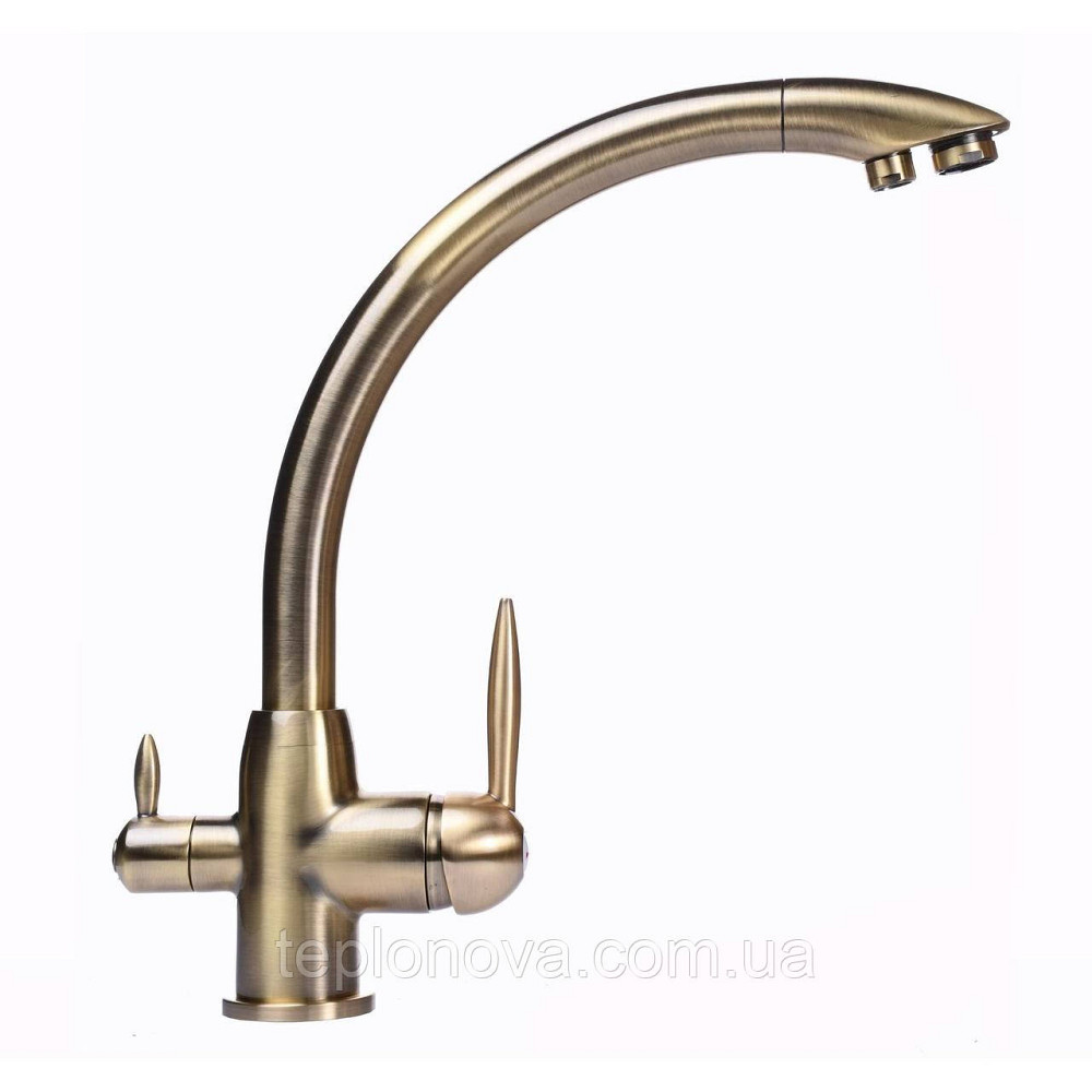Змішувач для кухні під осмос Globus Lux LAZER GLLR-0777-9-BRONZE Чернівці - фото 4