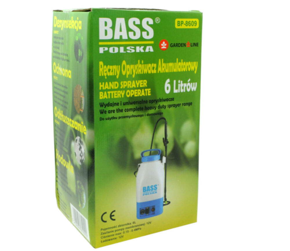 Плечевой аккумуляторный садовый опрыскиватель 6л Bass Polska 8609 Киев - изображение 9