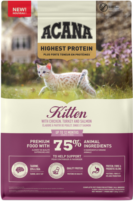 Acana Highest Protein Kitten (Акана Хайест Протеїн Кіттен) сухий корм для кошенят усіх порід Запоріжжя - фото 1