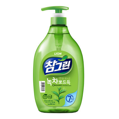 Средство для ручного мытья посуды Lion Chamgreen Зеленый чай 960 мл (8801007656694) Винница - изображение 1