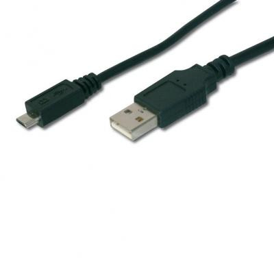 Дата кабель USB 2.0 AM to Micro 5P 1.8m Digitus (AK-300127-018-S) Вінниця - фото 1
