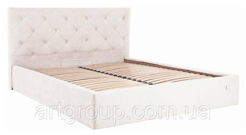 Ліжко-подіум двоспальне BristolNew Design Comfort 160×200см З підйомним механізмом та нішею для білизни Бежевий Дніпро - фото 2