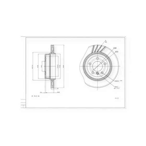 Диск BMW X3 (E83) задній (320x22mm) гальмівний Мукачево